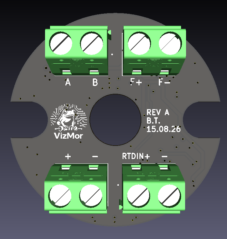 Přední strana PCB
