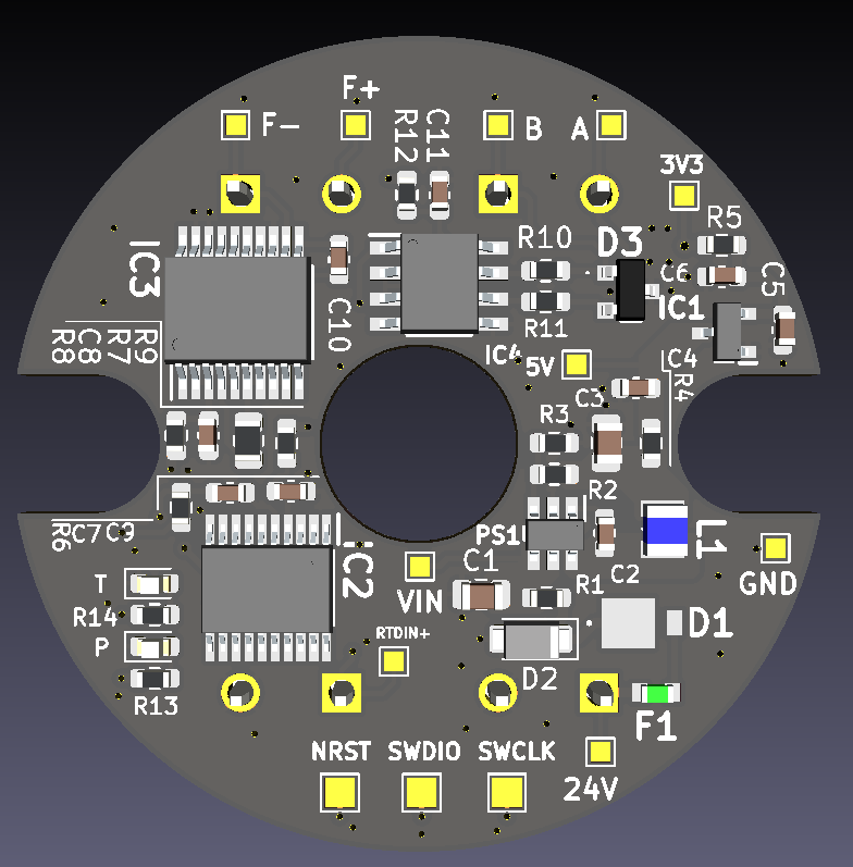 Spodní strana PCB